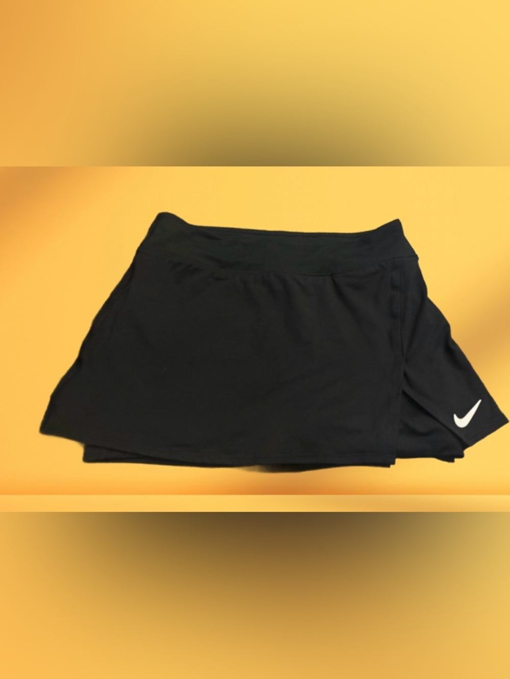 Nike Dri-Fit Black Skort with White Swoosh Accent ⭐️NEVER WORN⭐️